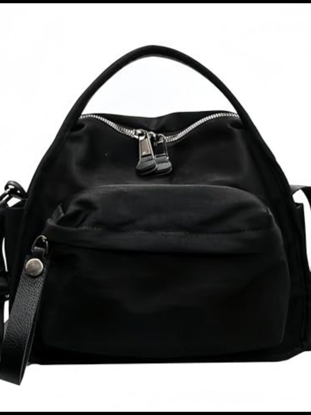 Nylon Shoulder Bag Zipper Crossbody Satchel Top Handle Handbag Purse
